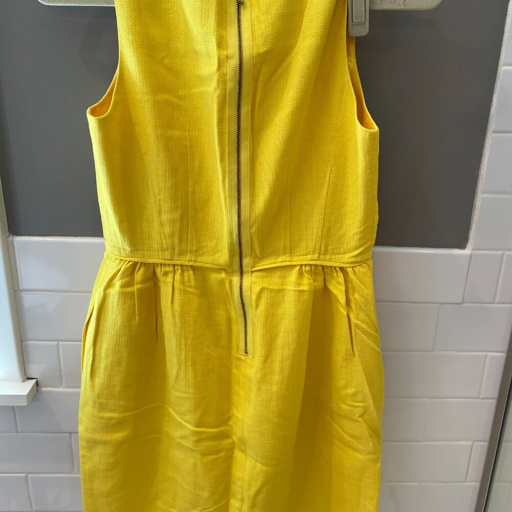 J. Crew Bright Yellow Sheath Dress | 4 - Picture 2 of 11